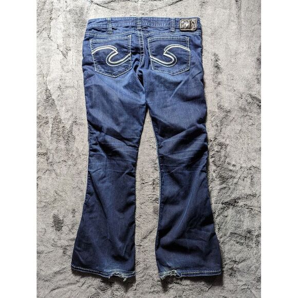 Silver Jeans Frances 18" Bootcut Jeans Women's Size 30 Dark Wash - Picture 11 of 13